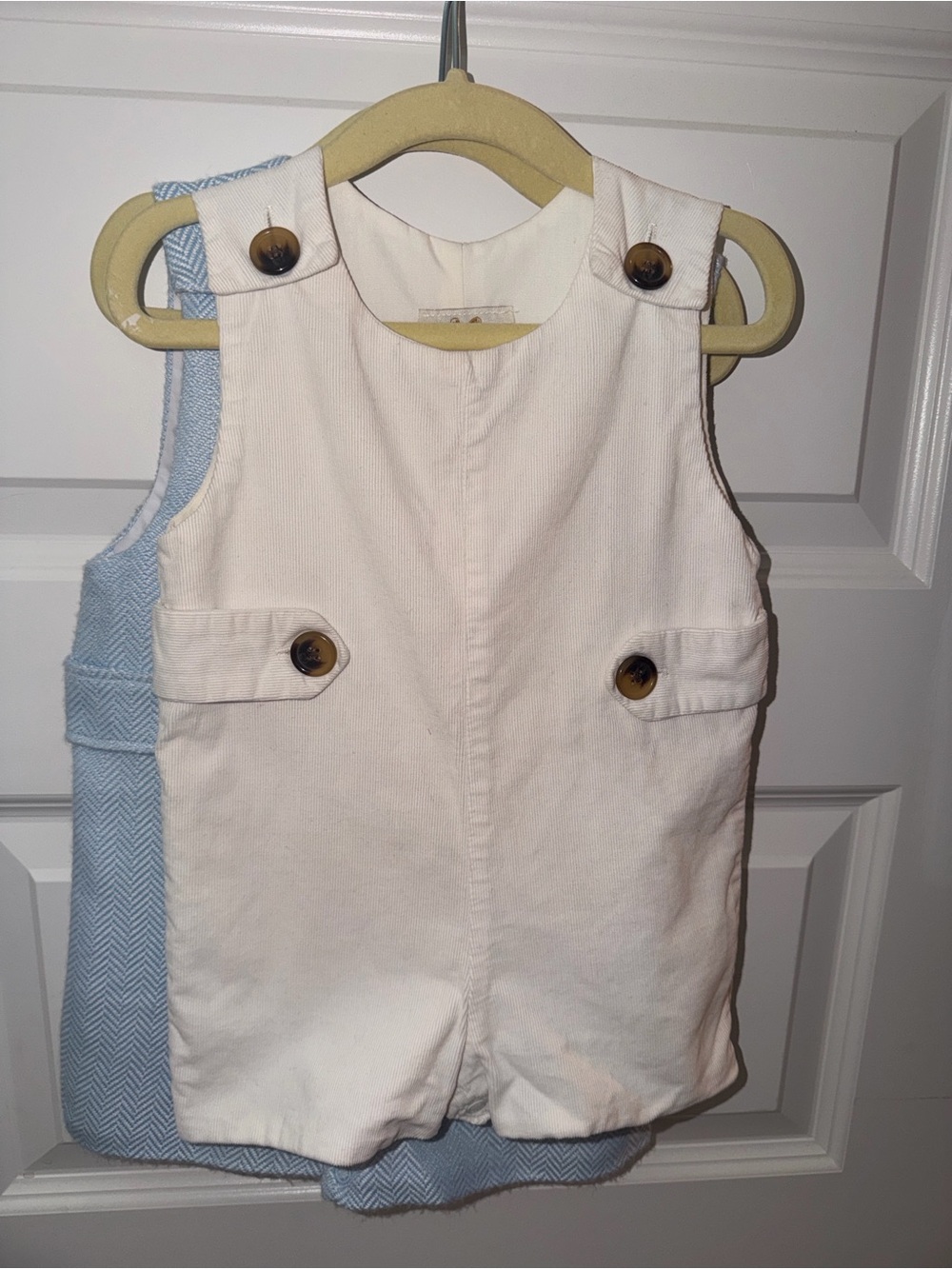 TBBC White Corduroy Jack Keene Jon Jon 12-18M